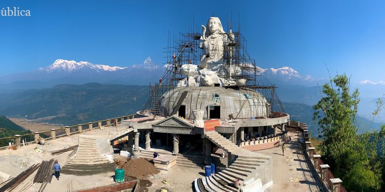 Nepal Builds Tallest Lord Shiva Temple In Pokhara Sun Star Tv